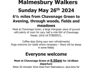 Malmesbury Walkers - Chavenage Green to Avening